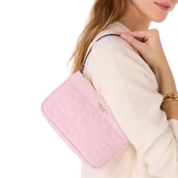 kate spade Light Pink Quilted Shoulder Bag/Wristlet - Picture 2 of 6
